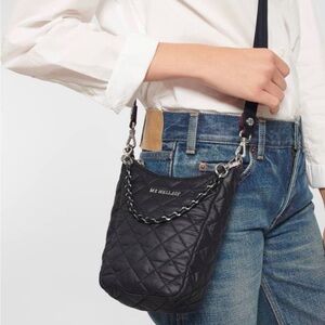 MZ Wallace Quilted Black Crossbody Bag